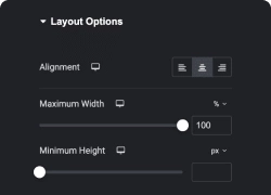 Adjust layout and alignment for lottie elementor on scroll lottiefiles animation from the plus addons for elementor