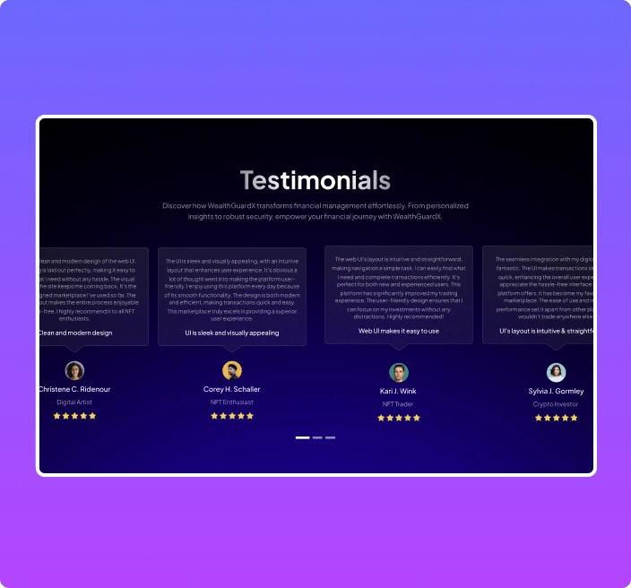 Client testimonials with ratings testimonials carousel slider for elementor [horizontal & vertical] from the plus addons for elementor