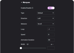 Create moving text marquee effects advanced typography for elementor [magicscroll, 3d shadow, & more] from the plus addons for elementor