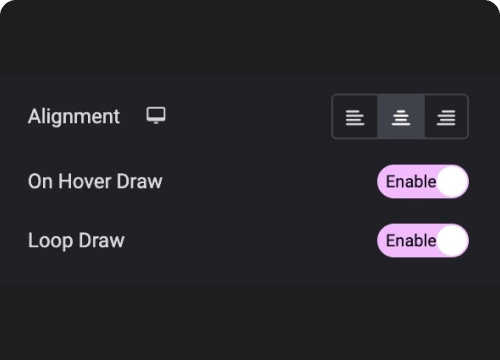 Draw on hover repeat draw effects animated elementor svg draw widget [line drawing] from the plus addons for elementor