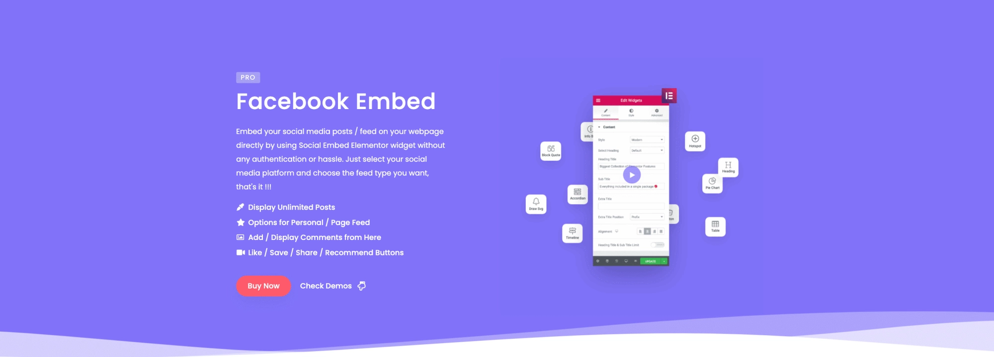 Facebook embed by the plus addons 7 best facebook plugins for wordpress [live feed, reviews, & more] from the plus addons for elementor