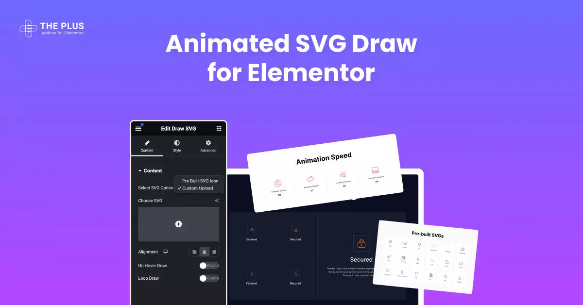 Feature animated svg draw for elementor animated elementor svg draw widget [line drawing] from the plus addons for elementor