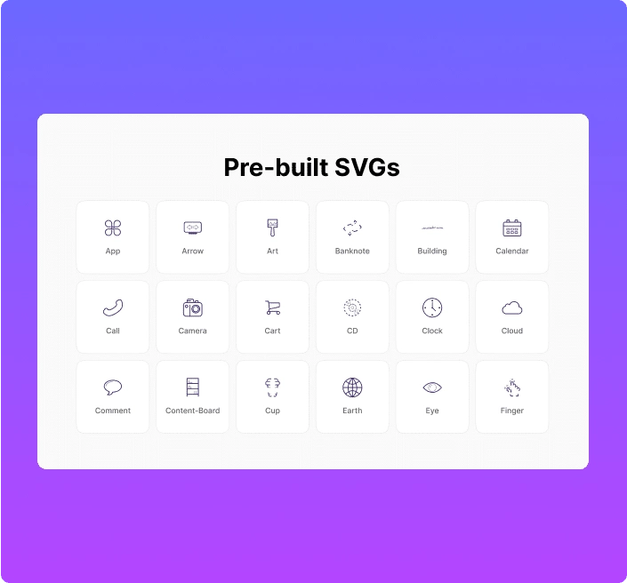 Free to use pre built svgs animated elementor svg draw widget [line drawing] from the plus addons for elementor