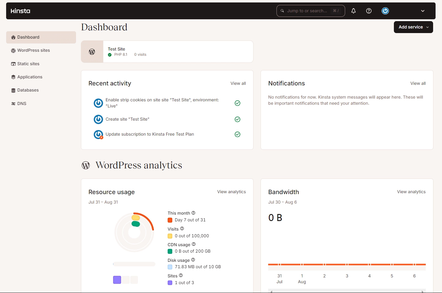 Kinsta dashboard kinsta review - is it the best wordpress hosting? From the plus addons for elementor