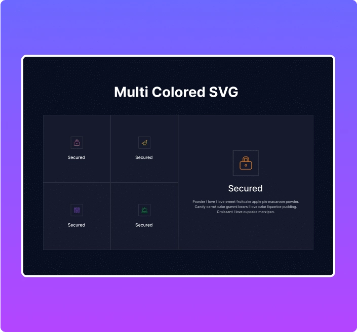 Multi colored animated svg animated elementor svg draw widget [line drawing] from the plus addons for elementor