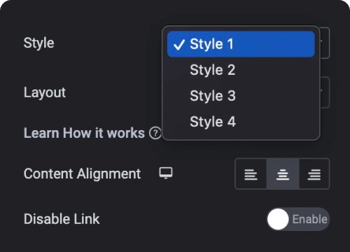 Multiple styles alignment control team members for elementor [carousel, grid, & more layouts] from the plus addons for elementor