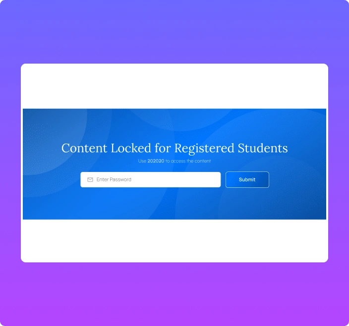 Password protected exclusive content lock elementor protected content widget [password, user role] from the plus addons for elementor