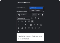 Protect text or full elementor template elementor protected content widget [password, user role] from the plus addons for elementor