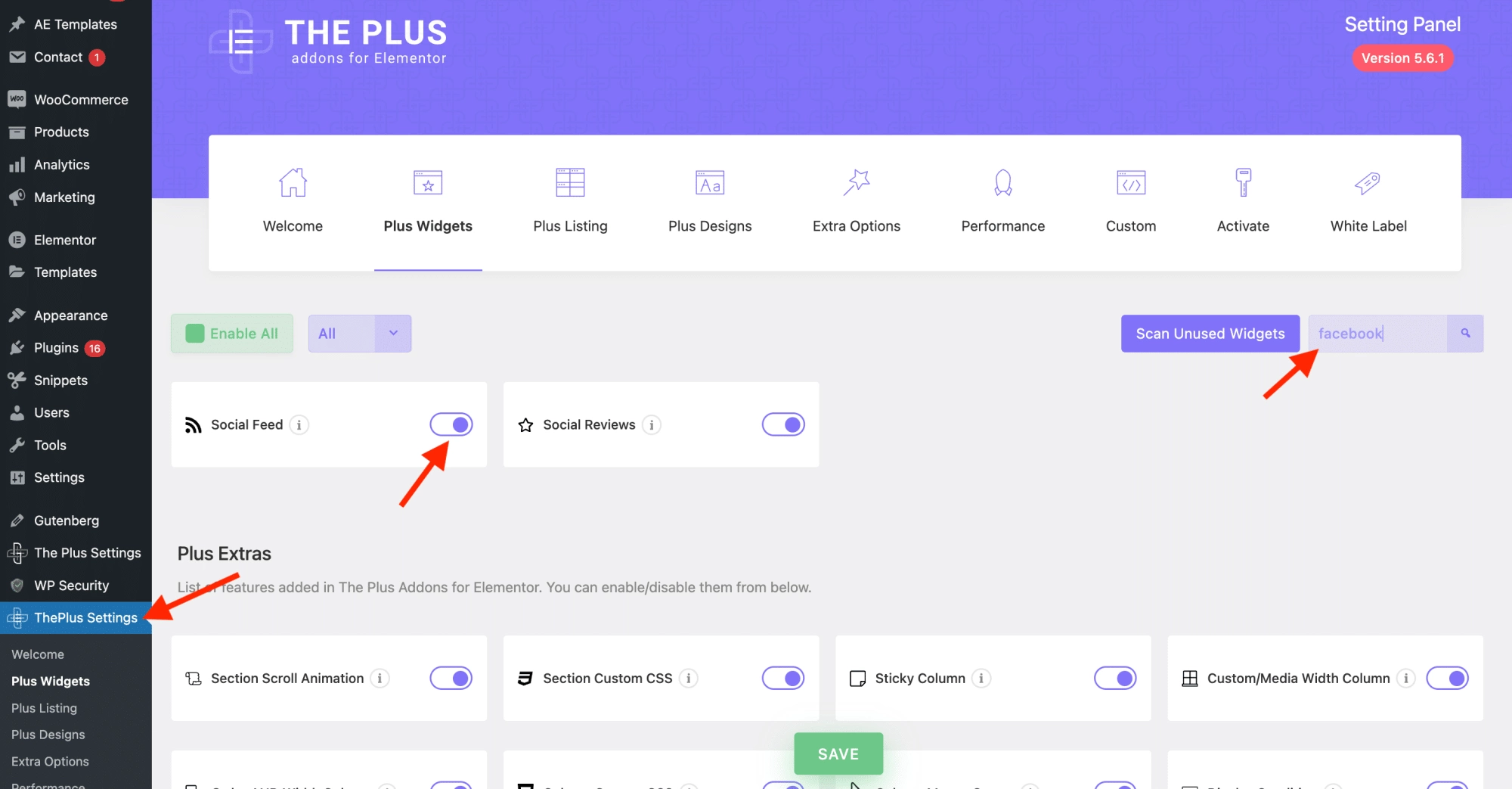 The plus settings 7 best facebook plugins for wordpress [live feed, reviews, & more] from the plus addons for elementor