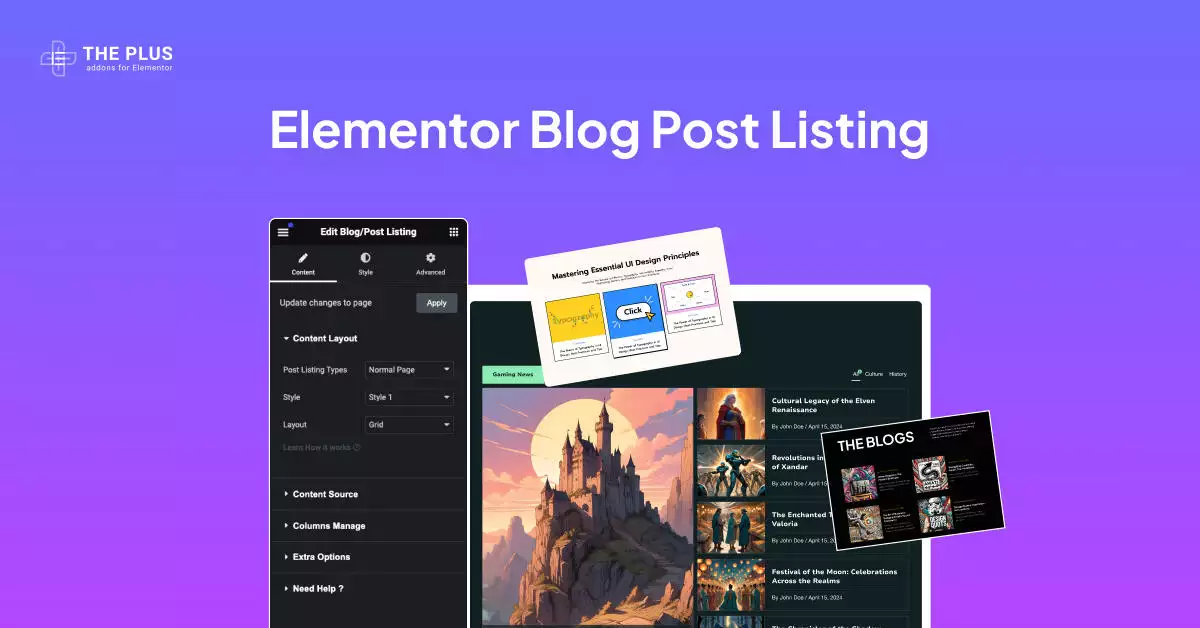 Blog post listing feature image elementor blog post listing [carousel, grid, metro & more] from the plus addons for elementor