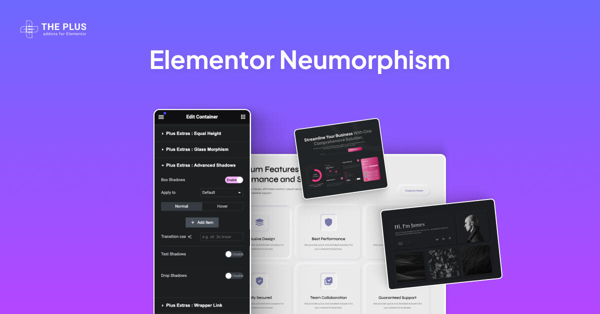 Elementor neumorphism feature image neumorphism from the plus addons for elementor