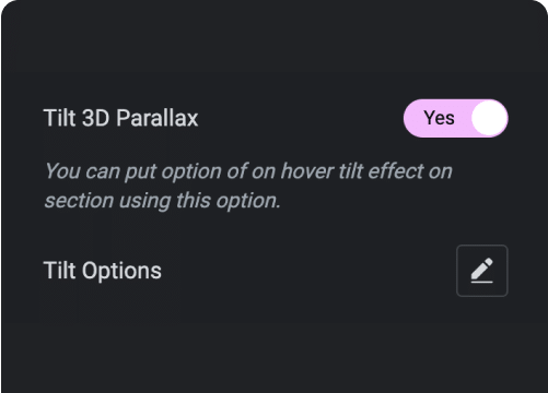 Enable 3d tilt parallax effects creative images for elementor from the plus addons for elementor