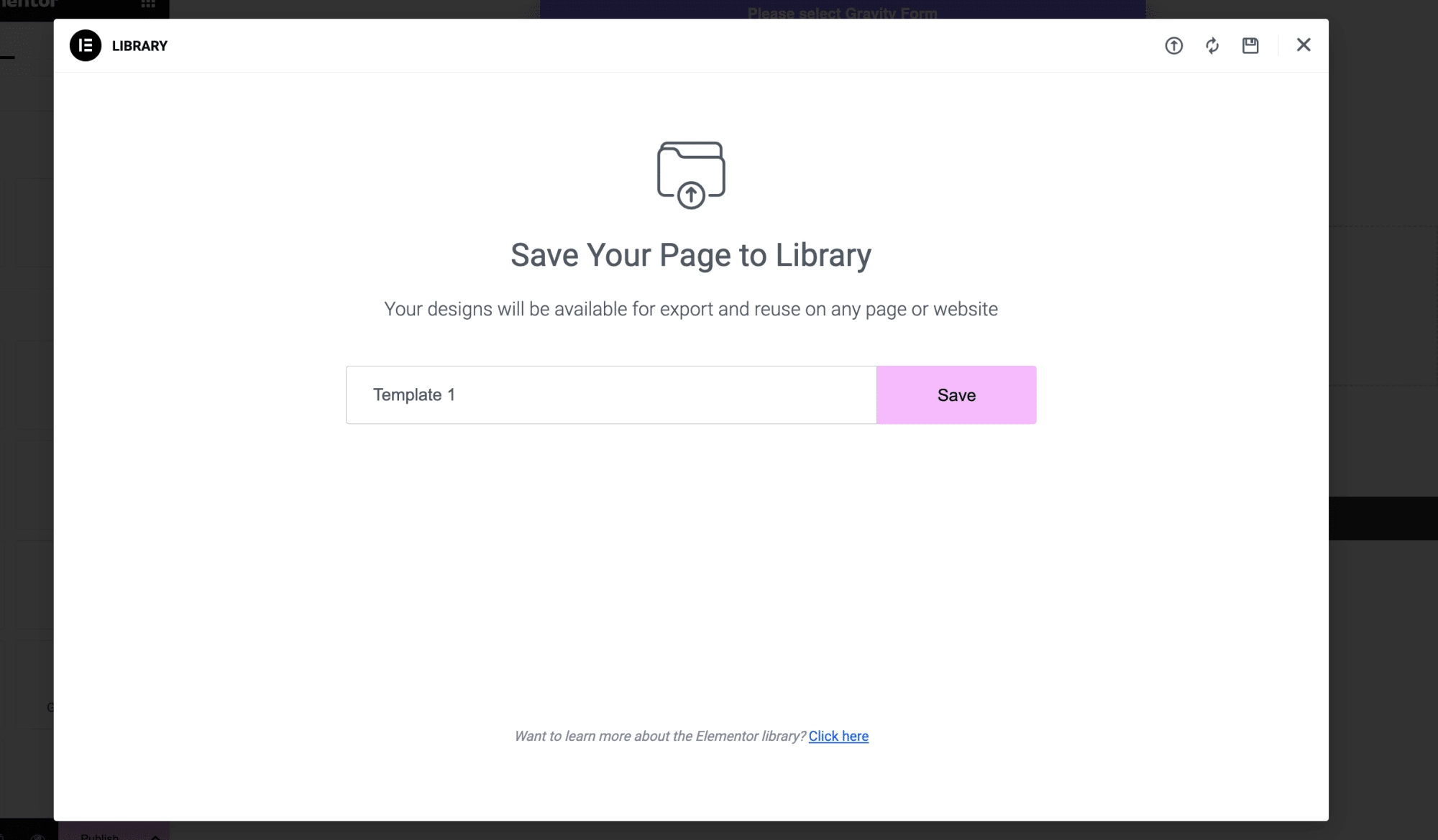 Save your page to library how to duplicate a page in elementor [beginners guide] from the plus addons for elementor