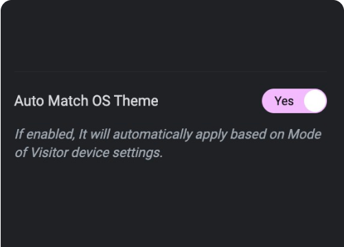 Auto match os browser theme for toggle switcher free elementor dark mode widget [light/dark toggle switcher] from the plus addons for elementor