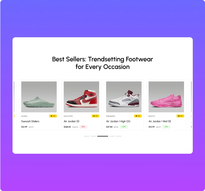 Centre mode product carousel woocommerce products carousel for elementor from the plus addons for elementor
