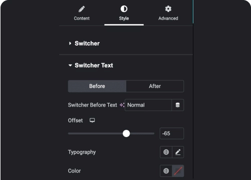 Customize Everything Dark Mode | The Plus Addons for Elementor Customize everything dark mode dark mode switcher for elementor from the plus addons for elementor