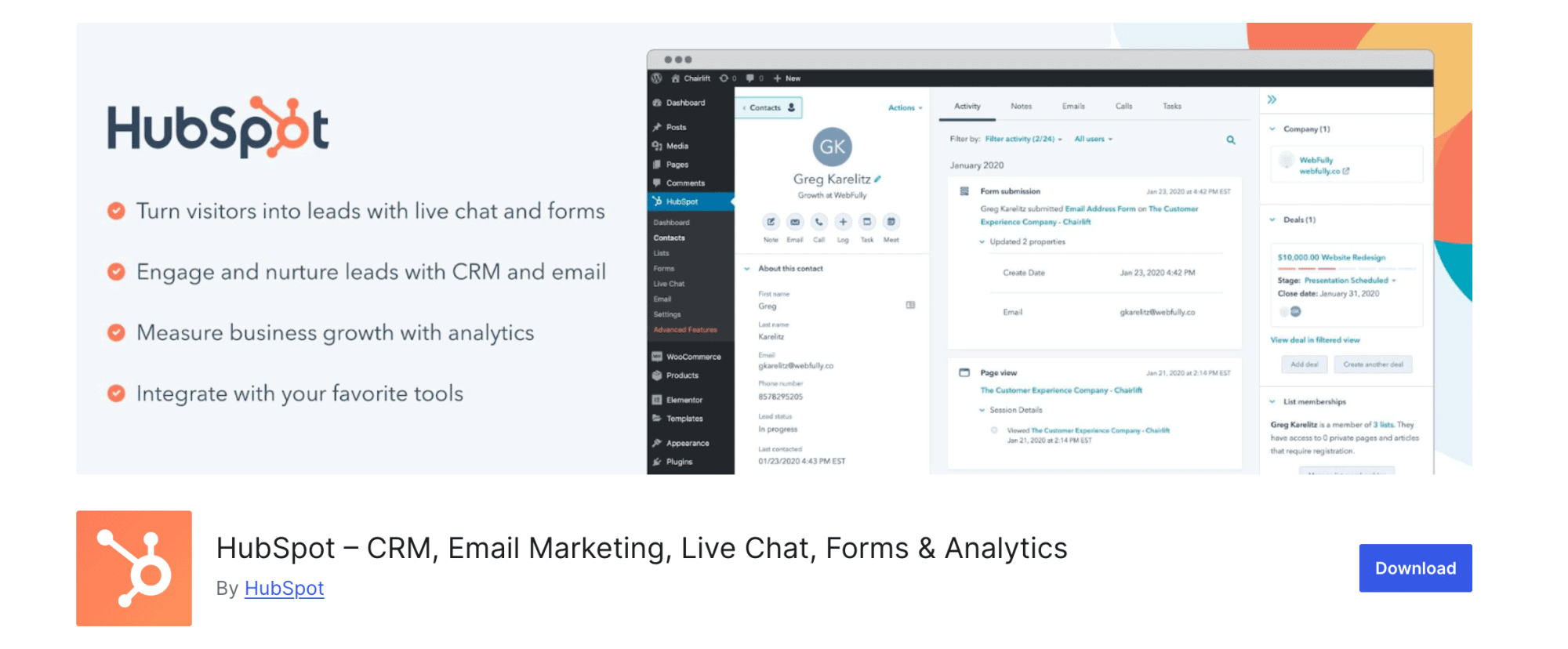 Hubspot 9 best wordpress newsletter plugins from the plus addons for elementor