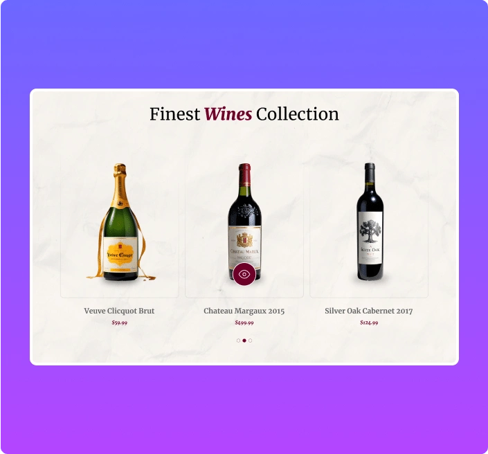 Liquor store products slider woocommerce products carousel for elementor from the plus addons for elementor