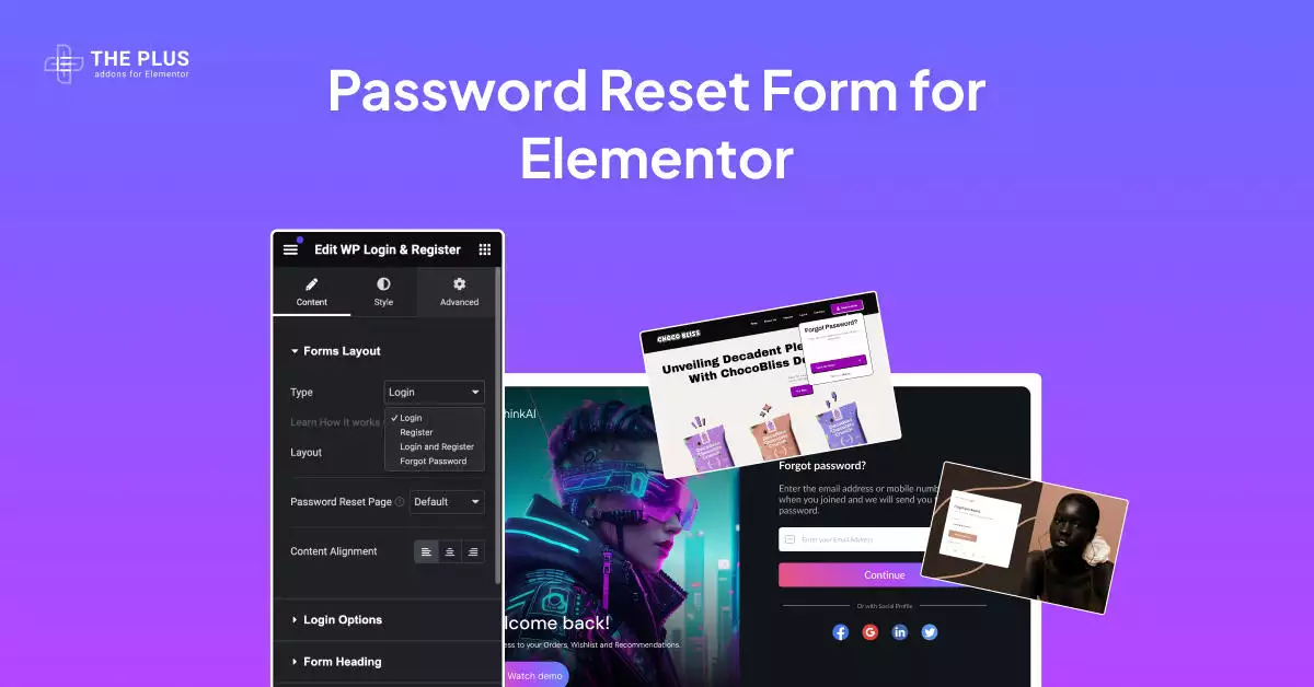 Password reset form for elementor image password reset form widget for elementor [forgot password] from the plus addons for elementor