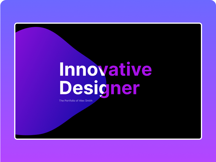 Portfolio website header continuous morphing animation morphing sections (svgs) widget for elementor [blob effect] from the plus addons for elementor