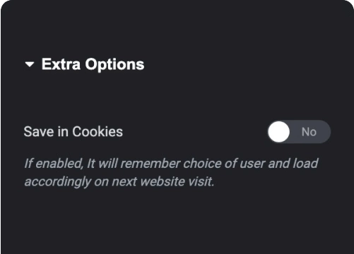 Dark mode switcher for elementor