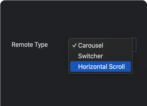 Select remote type carousel remote sync for elementor from the plus addons for elementor