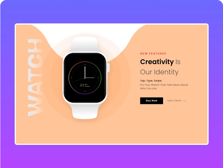 Smartwatch special carousel mockup website device mockups [desktop, mobile, tablet] for elementor from the plus addons for elementor