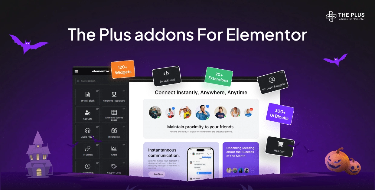 Tpae feature image best elementor addon with 120+ widgets & 1000+ templates from the plus addons for elementor