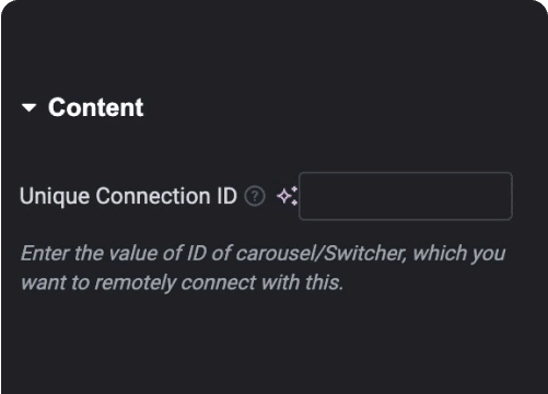 Add connect id to connect with widgets 1 particles background widget for elementor [particle effect] from the plus addons for elementor