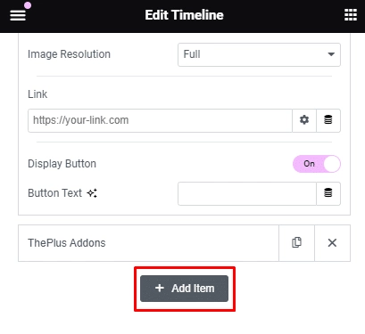 Add more timelines how to create content timeline in elementor [step-by-step] from the plus addons for elementor