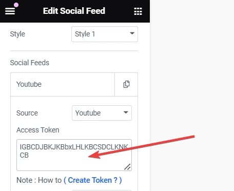 Add the api key in the access token field how to get youtube api key [step-by-step guide] from the plus addons for elementor