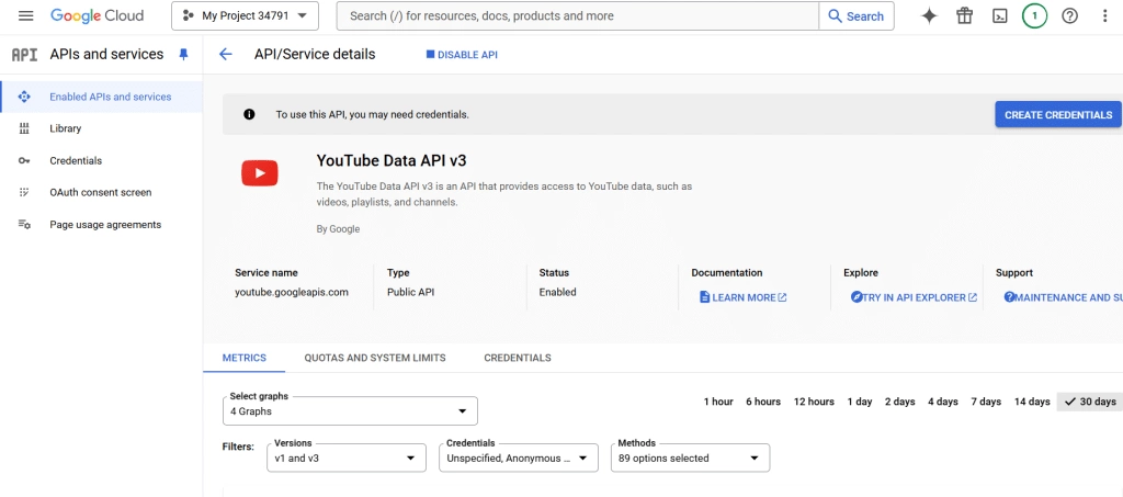 Create credentials how to get youtube api key [step-by-step guide] from the plus addons for elementor