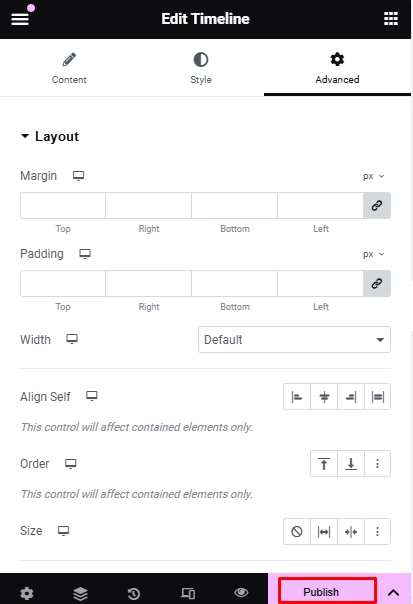 Customize the timeline how to create content timeline in elementor [step-by-step] from the plus addons for elementor