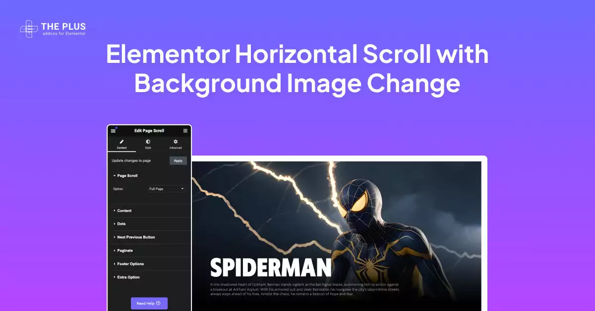 Elementor horizontal scroll with background image change image elementor horizontal scroll with background image change from the plus addons for elementor