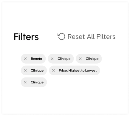 Filter reset woocommerce store builder for elementor from the plus addons for elementor