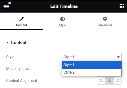 Timeline style options how to create content timeline in elementor [step-by-step] from the plus addons for elementor