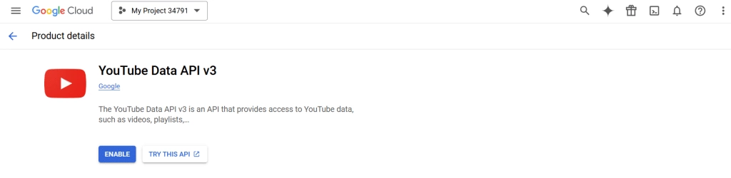 Select the youtube data api v3 how to get youtube api key [step-by-step guide] from the plus addons for elementor