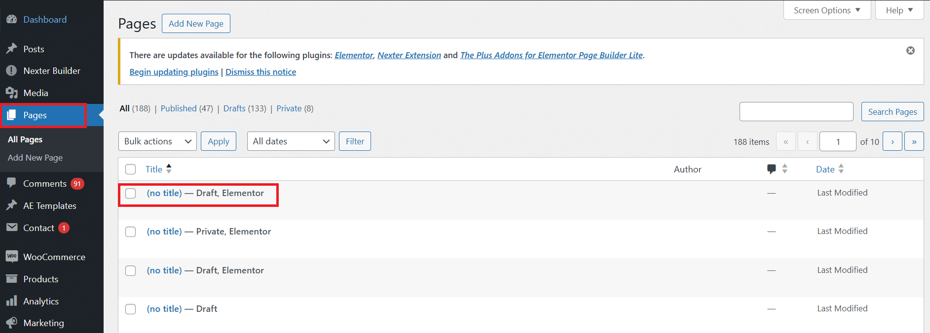 Create a new page how to password protect a page in wordpress [easy steps] from the plus addons for elementor