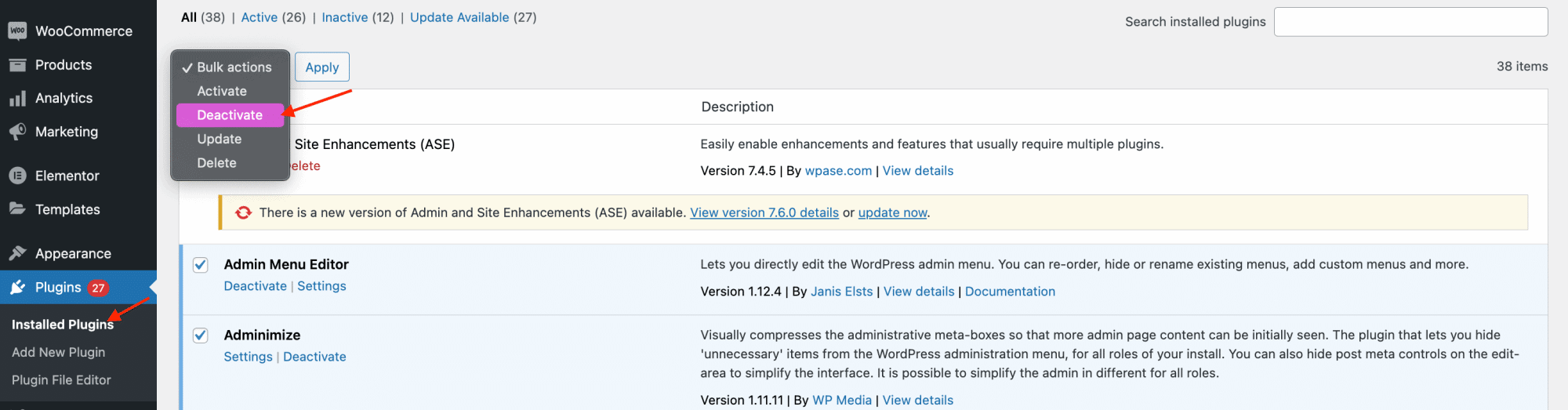 Deactivate All Plugins | The Plus Addons for Elementor Deactivate all plugins how to fix missing appearance menu in wordpress admin? From the plus addons for elementor