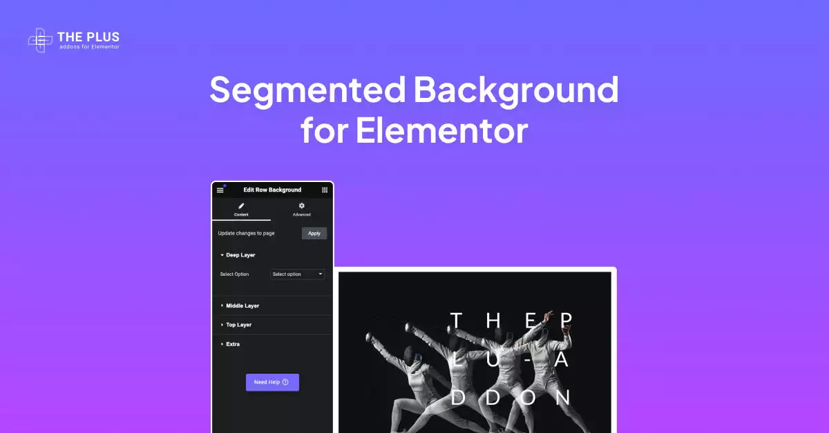 Segmented background feature image segmentation background widget for elementor [multiple layouts] from the plus addons for elementor