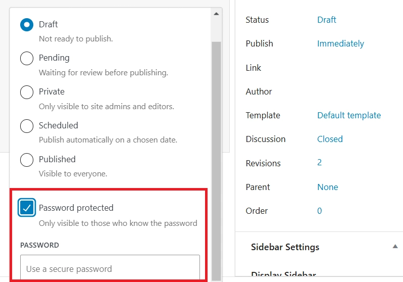 Create a strong password how to password protect a page in wordpress [step-by-step] from the plus addons for elementor