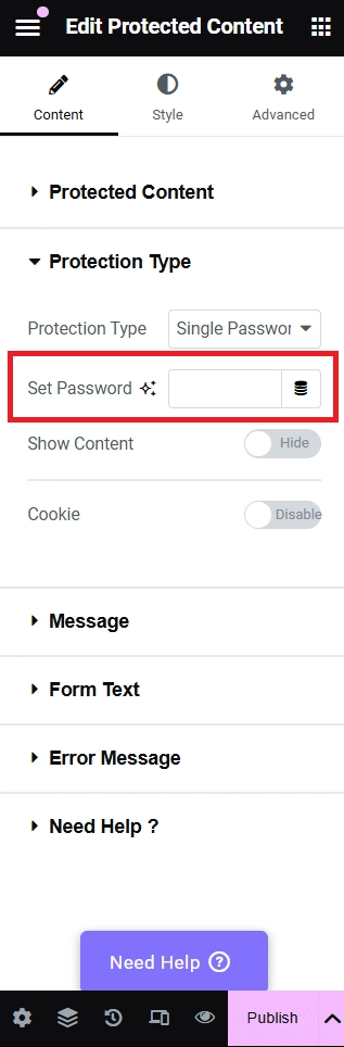 Set a secure password how to password protect a page in wordpress [step-by-step] from the plus addons for elementor