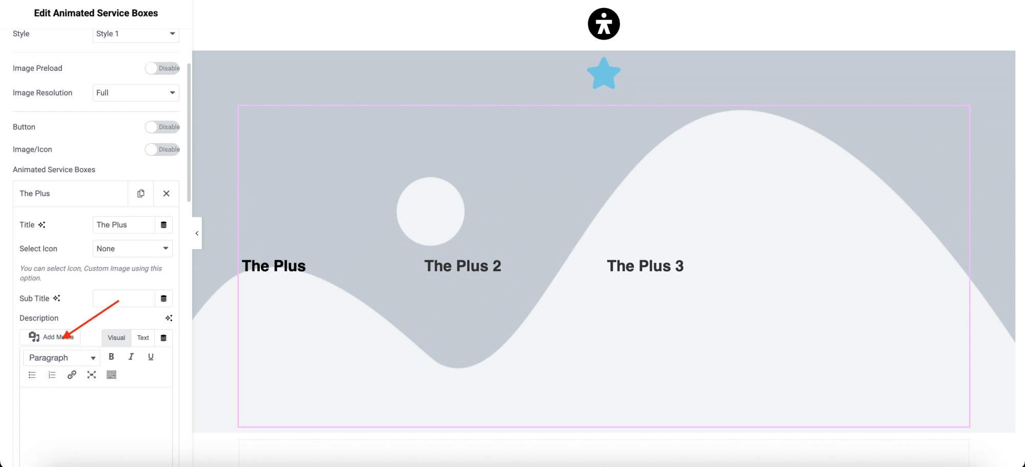 Animated service how to add background image in elementor [easy steps] from the plus addons for elementor