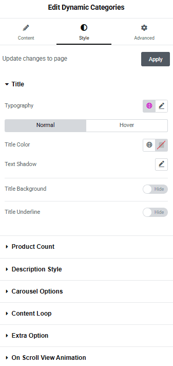 Tpae dynamic categories style 1 how to add categories listing in elementor? From the plus addons for elementor