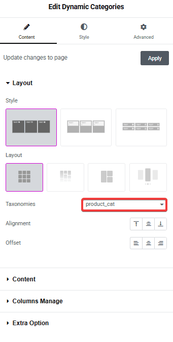 Tpae Dynamic Categories Taxonomies Product Category | The Plus Addons for Elementor Tpae dynamic categories taxonomies product category how to create a woocommerce product category list in elementor? From the plus addons for elementor