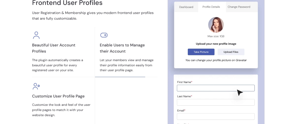 User registration membership