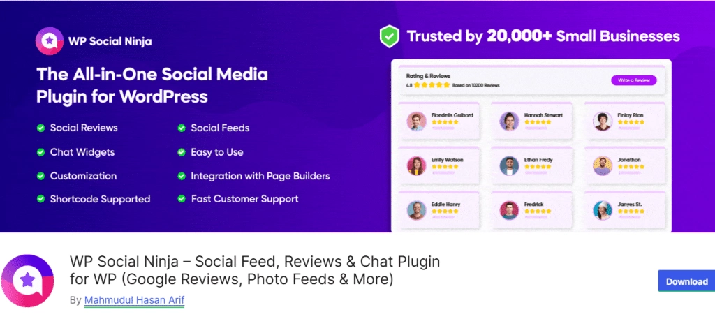 Wp social ninja 1 1 7 best social proof plugins for wordpress [build trust] from the plus addons for elementor