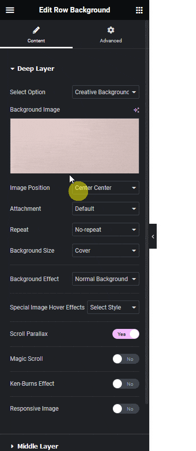 Row background image scrolling 1 how to add background image scrolling effect in elementor? From the plus addons for elementor