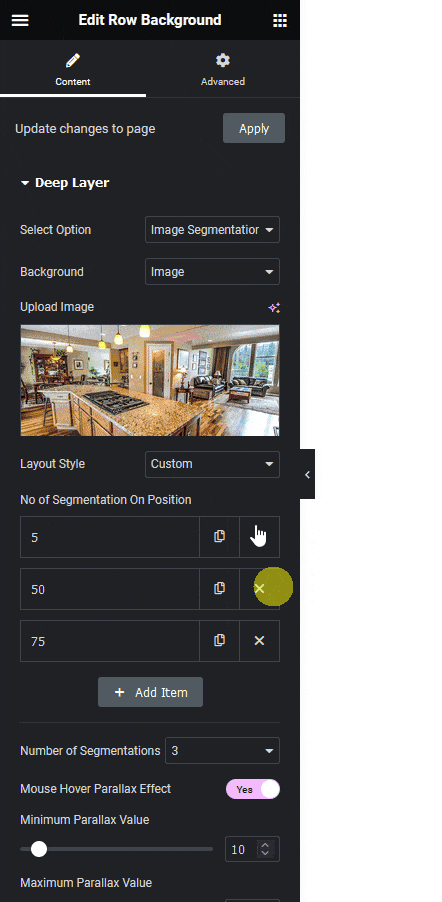 Row background image segmentation how to create a segmented background in elementor? From the plus addons for elementor