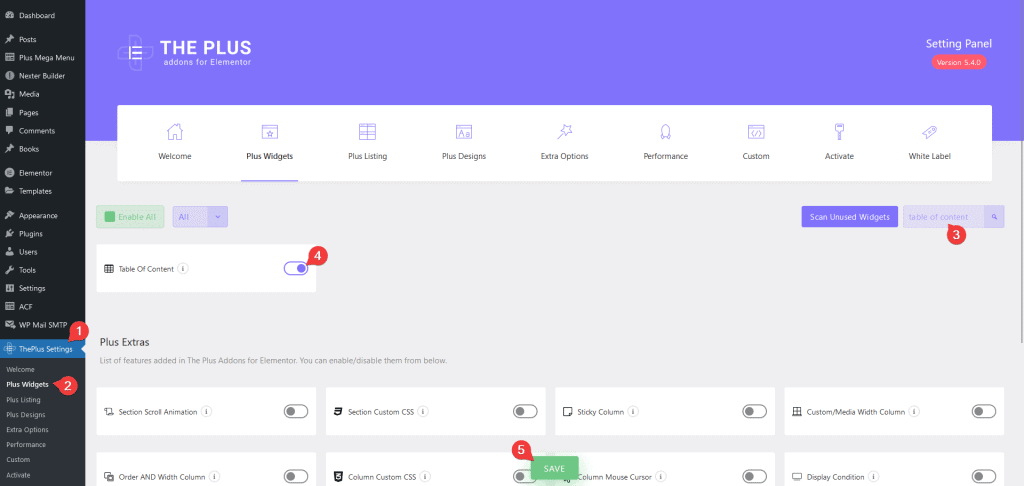 table of content activate | The Plus Addons for Elementor Table of content activate how to add a table of contents in elementor? From the plus addons for elementor